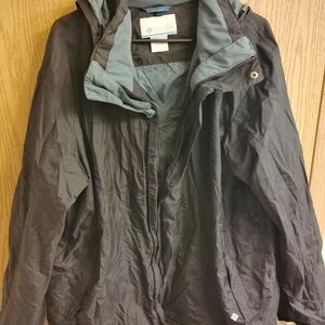 Columbia Black Hooded Jacket